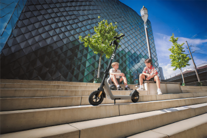 Lightweight & Foldable Electric Scooter W/10.8-Miles Max-Speed Range & 15Mph Max Speed - Gray