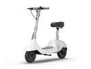 Electric Scooter with Foldable Seat w/35 Miles Operating Range & 15.5mph Max Speed - White