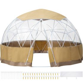 VEVOR 12FT Garden Dome Bubble Tent, Upgraded Geodesic Dome Greenhouse with Transparent TPU Cover and Oxford Fabric