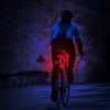 Smart Bike Tail Light USB Rechargeable LED Bicycle Rear Light Bike Safety Flashlight with 32 LEDs Turn Signal Light 120dB Horn