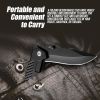 Outdoor Companion Knife - Durable G10 Handle, Multi-Functional, Stainless Steel Blade, Pocket-Sized, Camping, Hiking