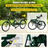 VEVOR Tricycle Adult 24'' Wheels Adult Tricycle 7-Speed 3 Wheel Bikes For Adults Three Wheel Bike For Adults Adult Trike Adult Folding Tricycle Foldab