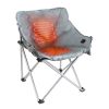 Heated Camping Chair For Adult Outdoor Activities Portable Folding Heated Chair With 3 Adjustable Heat Levels Heating Backrest Cushion Support 264LBS