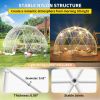 VEVOR 12FT Garden Dome Bubble Tent, Upgraded Geodesic Dome Greenhouse with Transparent TPU Cover and Sand Bags