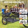 VEVOR Bike Cargo Trailer, 160 lbs Load Capacity, Heavy-Duty Bicycle Wagon Cart, Foldable Compact Storage & Quick Release with Universal Hitch