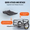 VEVOR Bike Cargo Trailer, 160 lbs Load Capacity, Heavy-Duty Bicycle Wagon Cart, Foldable Compact Storage & Quick Release with Universal Hitch