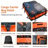 Cargo Carrier Bag Rooftop Travel Bag 16 Cubic Feet Waterproof Luggage Storage Carriers Anti-Slip Mat Suit for All Vehicle