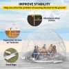 VEVOR 12FT Garden Dome Bubble Tent, Upgraded Geodesic Dome Greenhouse with Transparent TPU Cover and Sand Bags