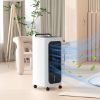 HOMCOM 26" Evaporative Air Cooler with Ice Packs, 3-In-1 Ice Cooling Fan, Portable Swamp Cooler with Water Tank, Timer, 90¬∞ Oscillating, Remote