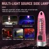 Small Mini Pocket LED Flashlight Torch Keychain Light Rechargeable Lamp BORUiT