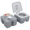 Portable Camping Toilet Gray 5.3+2.6 gal