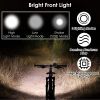 Bike Headlight USB Rechargeable LED Bicycle Front Light IPX6 Waterproof Bicycle Headlight Aluminum Alloy Shell Bike Headlight