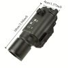 1pc 500 lumens tactical hanging strong light flashlight, compatible with 2-2.3cm rail, multifunctional outdoor tactical flashlight