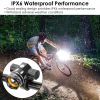 Bike Headlight USB Rechargeable LED Bicycle Front Light IPX6 Waterproof Bicycle Headlight Aluminum Alloy Shell Bike Headlight