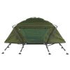 84.6*34.5*49.2in Collapsible Camping Tent with An Integrated Cot Green