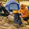 9.44"D x 17"W x 22"H camping rocket stove