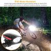 10000lm Bike Headlight USB Rechargeable LED Bicycle Front Light Rear Tail Light