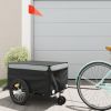 Bike Trailer Black and Gray 99.2 lb Iron