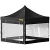 VEVOR Pop Up Canopy Tent, 10 x 10 FT, Outdoor Patio Gazebo Tent with Removable Sidewalls and Wheeled Bag