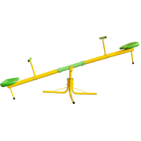 Outdoor Seesaw 360 Degree Rotating Seesaw Playground Equipment (Option: Yellow and green)