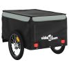 Bike Trailer Black and Gray 99.2 lb Iron