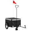 Bike Trailer Black and Gray 99.2 lb Iron