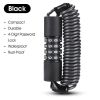 4 Digits Combination Password Bicycle Safety Anti-Theft Elasticity Locks