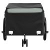 Bike Trailer Black and Gray 99.2 lb Iron