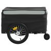 Bike Trailer Black and Gray 99.2 lb Iron