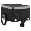 Bike Trailer Black and Gray 99.2 lb Iron