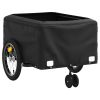 Bike Trailer Black and Gray 99.2 lb Iron